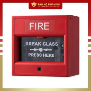 Nút ấn khẩn vuông bể kính có chụp bảo vệ HORING AH-0217