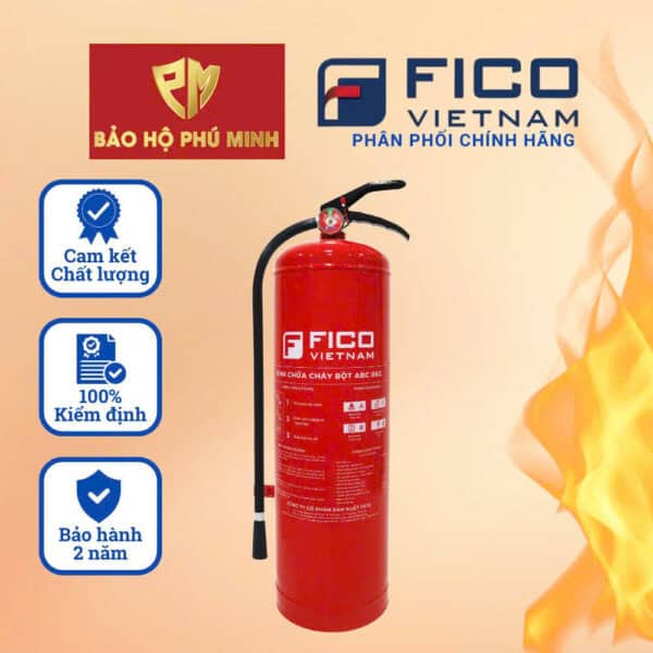 Bình chữa cháy FICO bột ABC 8kg